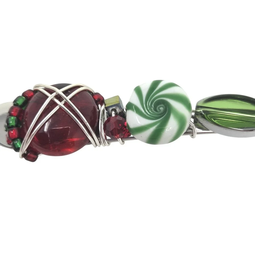 The Queen‎ Bead Christmas Charcuterie Set Beaded Spoon & Fork 6
